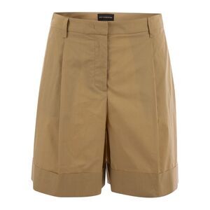 Mvp Wardrobe Women Cotton Shorts With Darts